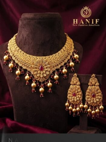 Gold Necklace Design 076